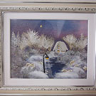 押し花　冬の風景