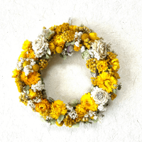 ドライフラワーリース